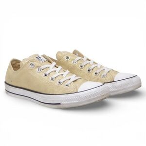 Converse Chuck Taylor All Star Ox Gold Metallic Glitter Sneakers Womens 8